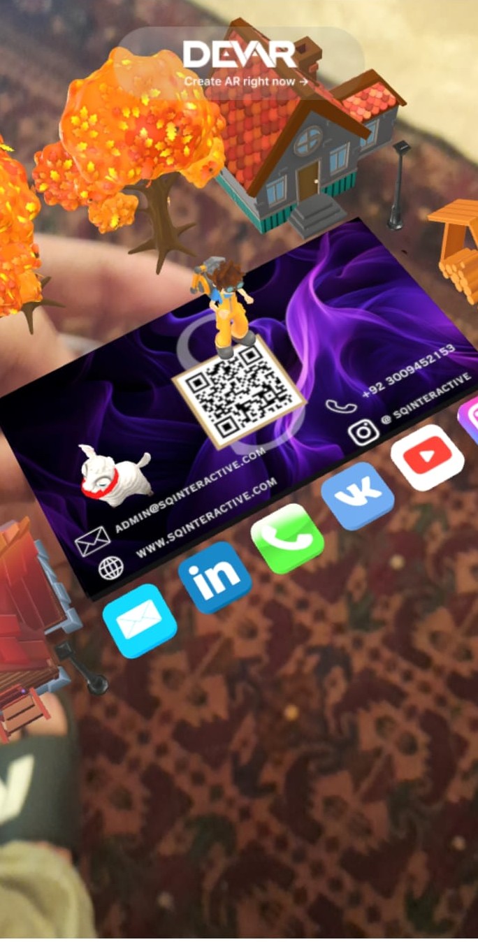 Augmented reality overlaying digital content on real world